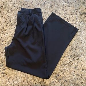 Shein EZwear Black Pleated High Waisted Trousers